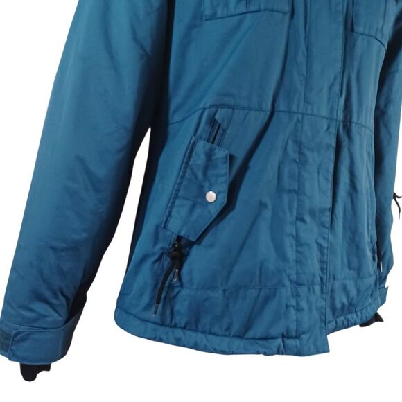 Orage Prime 10 Ski Jacket Small Womens Solid Teal Waterproof Insulated Snow Coat - Picture 4 of 12